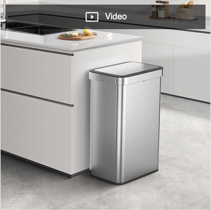 Lixeira de aço inox