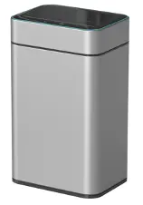 Lixeira Smart de Aço Inox a Quente Chapa Inox Cinza sem revestimento 20L