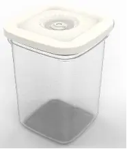 Vacuum Kitchen Storage Container, Transparent PP Plastic, Uncoated