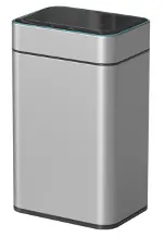 [JAH9820] Lixeira Smart de Aço Inox a Quente Chapa Inox Cinza sem revestimento 15L
